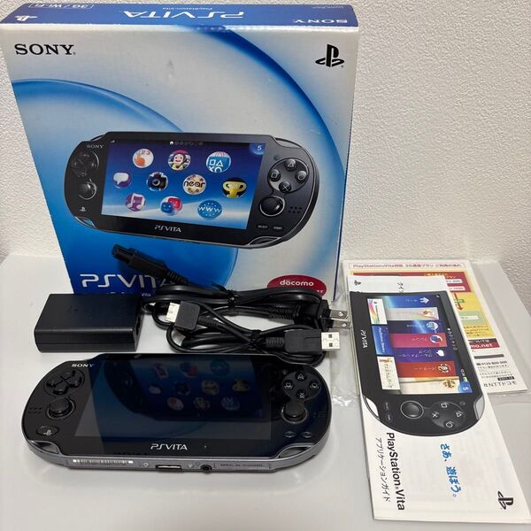PlayStation Vita 3G/Wi-Fiモデル クリスタル・ブラック PCH-1100 PSVita 本体 箱付き