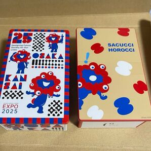 大阪・関西万博 EXPO2025 公式ミャクミャクプリントクッキー&ミャクミャク サクッチ、ホロッチ2点セット。