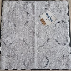 スワトウ刺繍ハンカチ29×29cm