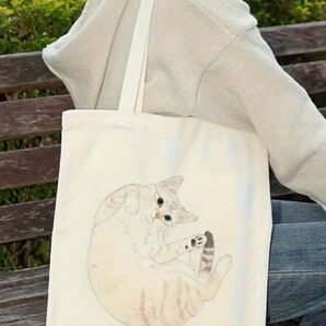 猫柄 トートバッグ ③