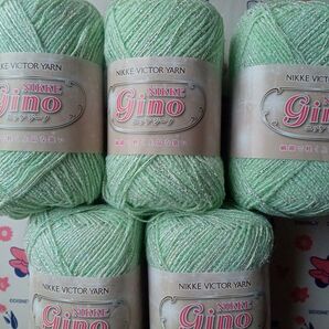 半額以下 ニッケビクター ジーノ シルク混ラメ入り 5玉セット