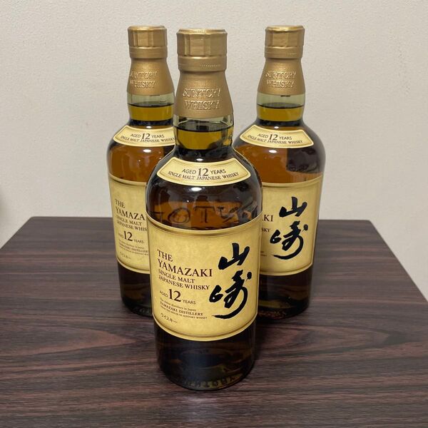 サントリーシングルモルトウイスキー山崎12年43°700ml 3本