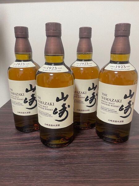 サントリーシングルモルトウイスキー山崎43°700ml 4本