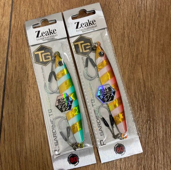 ジーク RサーディンTG 80g ゼブラグローカラーセット タングステン製