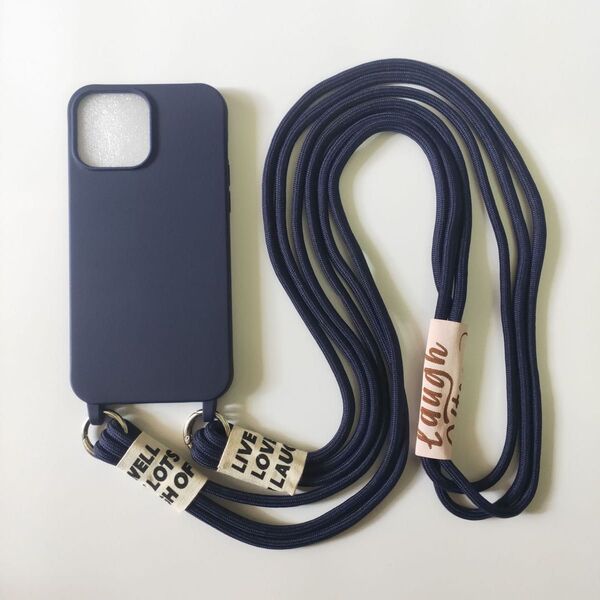 ◇ ショルダートリプルストラップ iPhone14 スマホケース / バイオレット