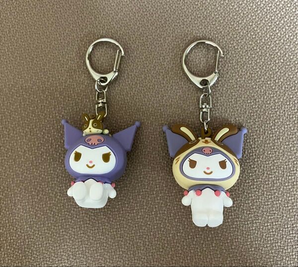 新品 2個セット マイメロ クロミ 宇佐美 立体ラバーキーホルダー うさっぴい サンリオ SANRIO マイメロディ キーホルダー