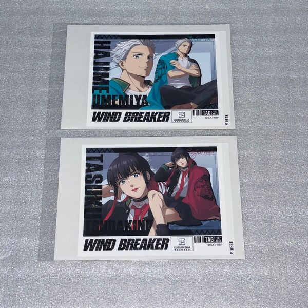 WIND BREAKER サントリー オリジナルラベル缶 シール 梅宮一 椿野佑