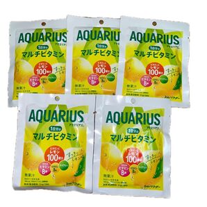 【新品未開封品】アクエリアス 1日分のマルチビタミン レモン味 5袋