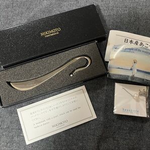 ミキモト 栞 しおり 本真珠付き mikimoto ガチャガチャ 真珠ネックレス セット