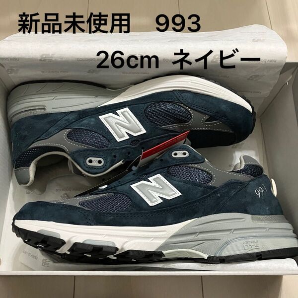 新品未使用 new balance MR993NV NAVYニューバランス 993 26cm ネイビー D