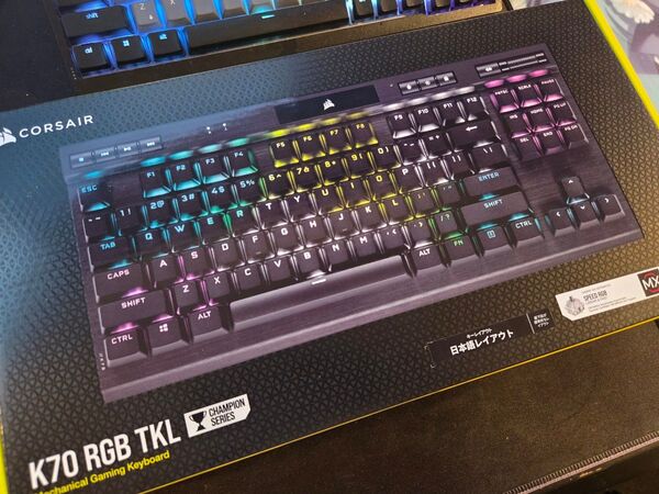 CORSAIR K70 RGB TKL ゲーミングキーボード 日本語