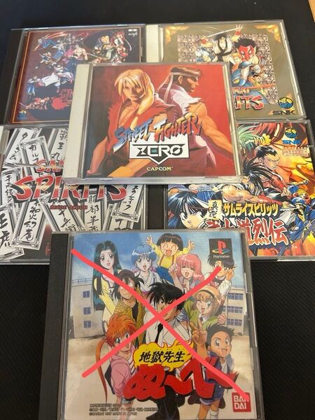 サムライスピリッツ4本+ストリートファイターZERO PS ソフト