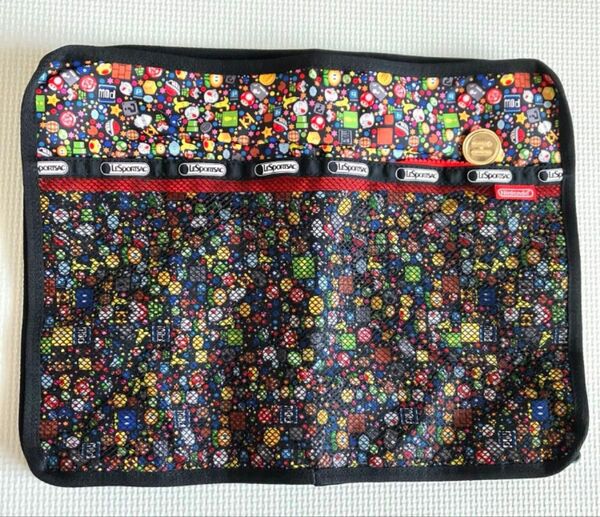 新品 レスポートサック 任天堂 マリオ コラボ ケース 手持ち レア 特大サイズ