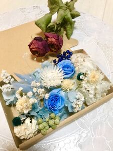ベビーブルーローズ*ハーバリウム花材ドライフラワー 花材詰め合わせ花材セット