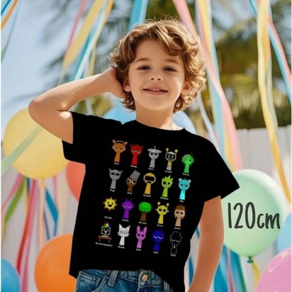 スプランキー 半袖tシャツ サイズ 120cm 5-6才 黒 メッシュ