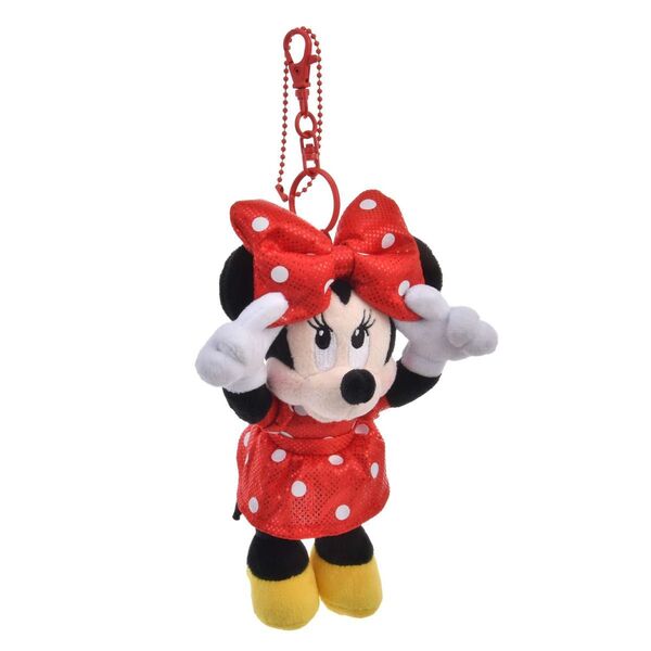 7/18発売 Disneyストア購入ミニー ぬいぐるみキーホルダー・キーチェーン MINNIE’S DOT RIBBON 1体