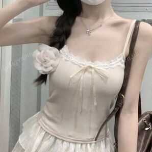 パッド付キャミソール S アプリコット