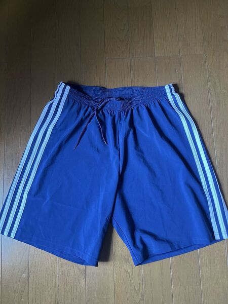 adidas アディダス ハーフパンツ ネイビー Oサイズ
