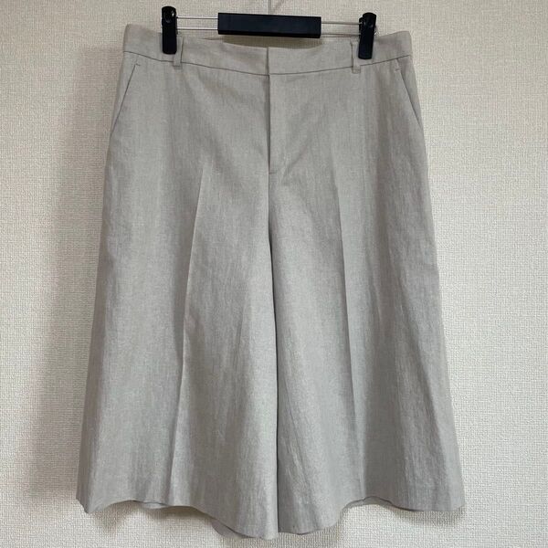 23区 麻混パンツ 50 大きいサイズ 美品 春夏 リネン