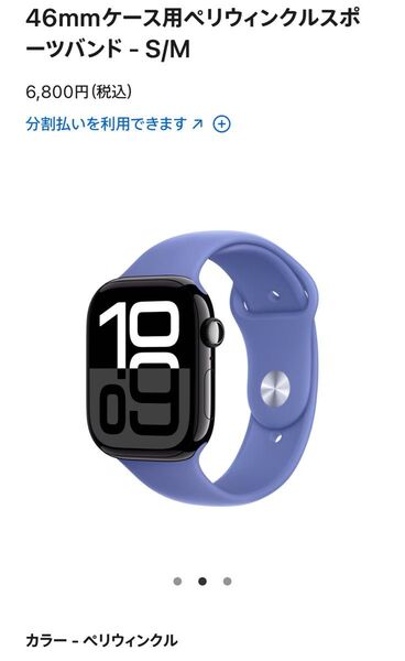 Apple Watch 46mm スポーツバンド MDT84FE/A アップルストア購入 Series10 国内正規品