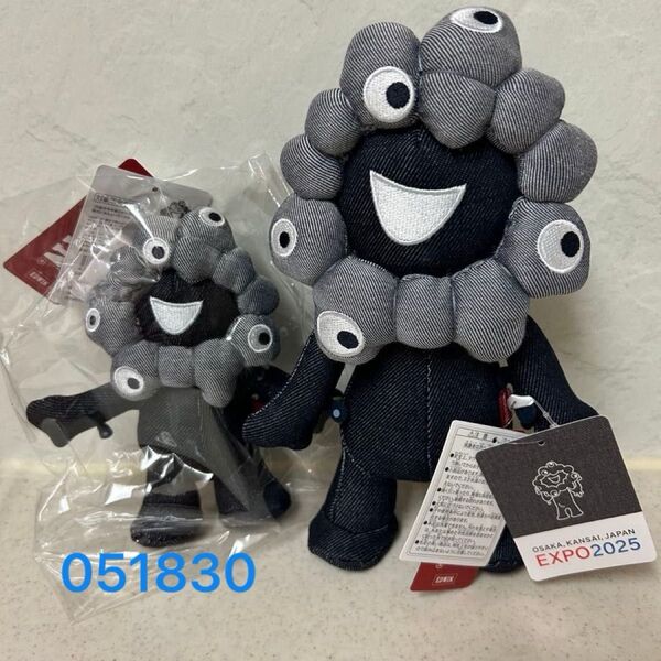 限定!最安値 ミャクミャクぬいぐるみ EDWIN コラボ 黒 ミャクミャク セット マスコット大阪万博 EXPO2025