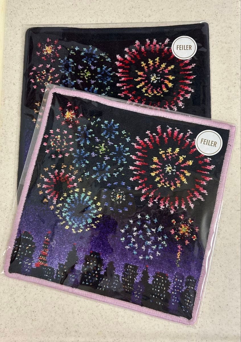 ♥️フェイラー　ハンカチ　スパークリングナイト　花火　3種セット　新品未開封♥️ ♥️フェイラー ハンカチ スパークリングナイト 花火 3種セット