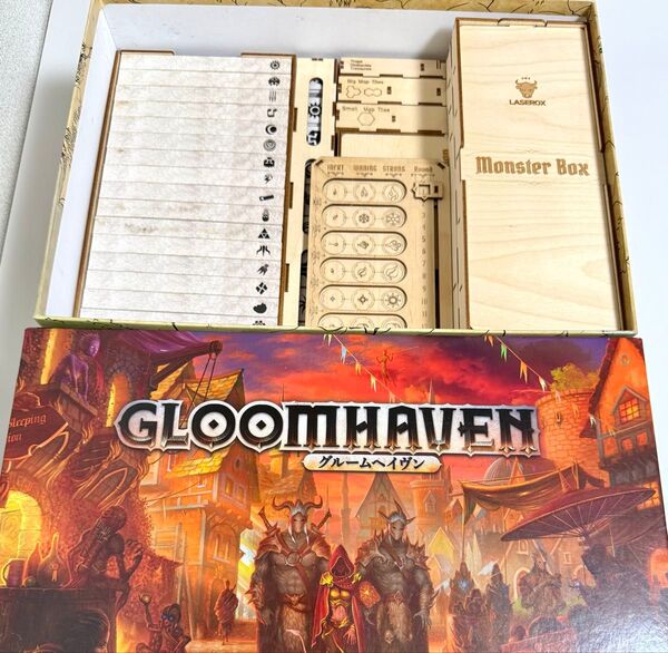 【未使用】日本語版 グルームヘイブン Gloomhaven 木製オーガナイザー付