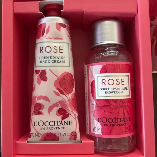 新品 ロクシタン ローズメルシー ハンドクリーム30ml+シャワージェル75ml BOX入り L'OCCITANE