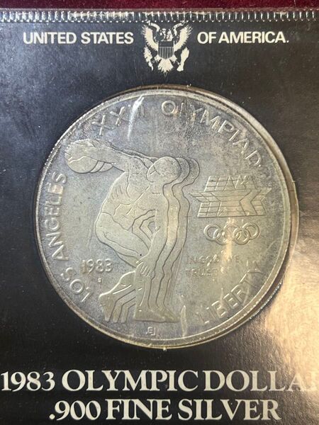 アメリカ 1983年 ロサンゼルスオリンピック記念 1ドル銀貨 銀90% SV900 プルーフ 硬貨 コイン 1984年 古銭