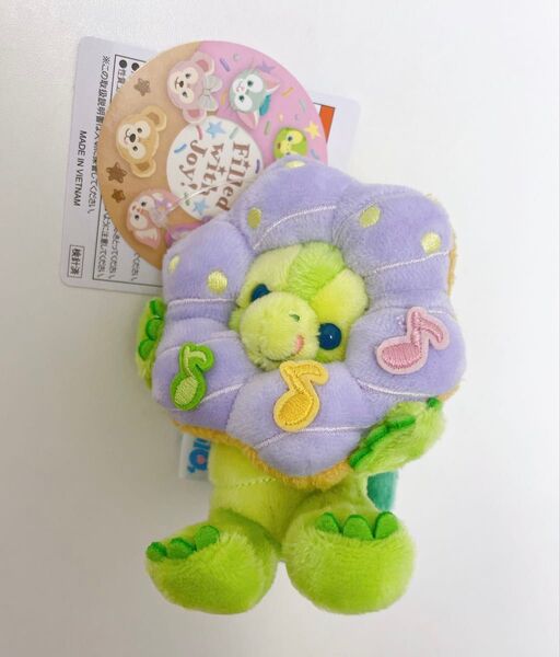 【新品・未使用】ディズニーシー ダッフィー フィルドウィズジョイ ドーナツ オルメル ぬいぐるみバッジ ぬいば 20周年