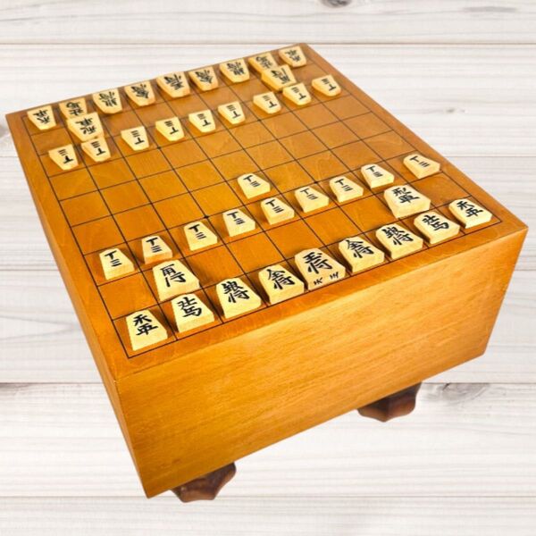 将棋盤 将棋駒セット 足つき 武内王将堂 大王作