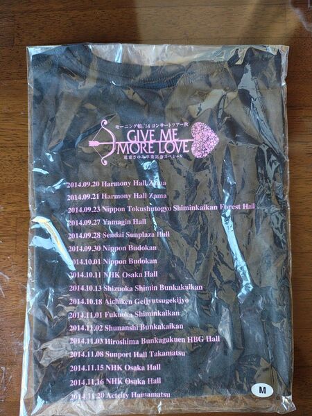 モーニング娘。'14 2014秋ツアー Give me more love ラストTシャツ Mサイズ(未開封)