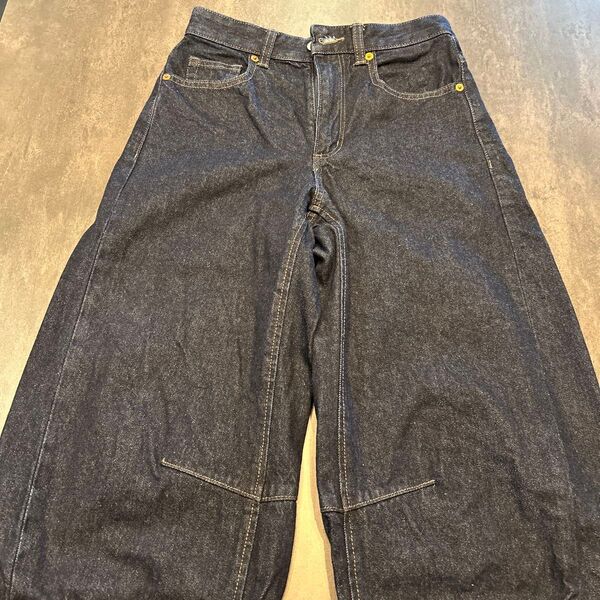 デニムパンツ バルーンパンツ ワイドパンツ レディース Sサイズ
