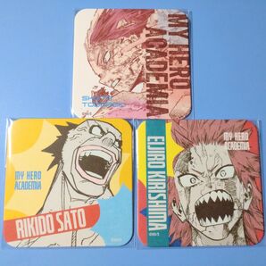 僕のヒーローアカデミア原画展 アートコースターセット 轟焦凍 切島鋭児郎 砂藤力道 ヒロアカグッズ 原画グッズ A組