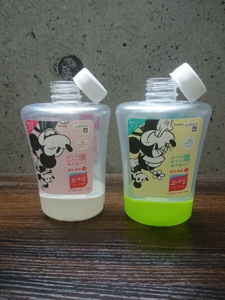 【レア】ミューズ ノータッチ 詰め替えボトル 無限再利用 ホワイト×ミッキー・ミニー 2本セット