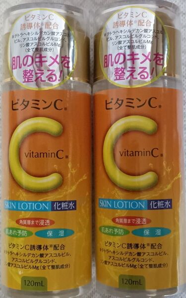 ビタミンC誘導体*配合化粧水 120ml 2本 化粧水 肌のキメを整える★角質層まで浸透★肌あれ防止★保湿