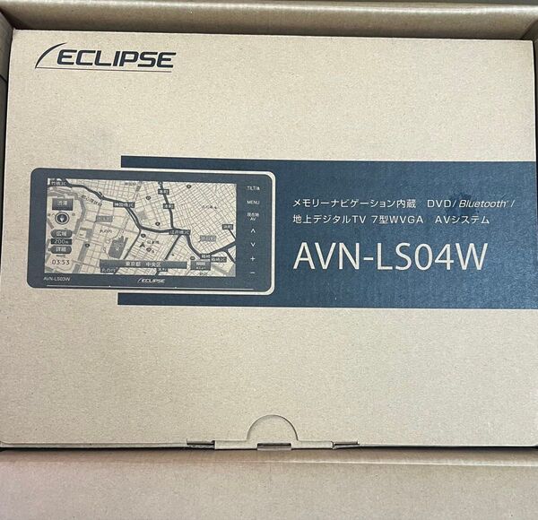 新品 未使用 ECLIPSE AVN-LS04W カーナビ バックカメラ付き ECLIPSE 地デジ イクリプス DVD
