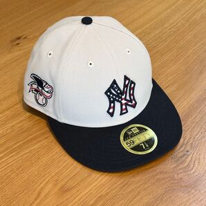 新品 ニューヨークヤンキース ニューエラ59FIFTY LPキャップ 7 1/4 2024年アメリカ独立記念日着用モデル