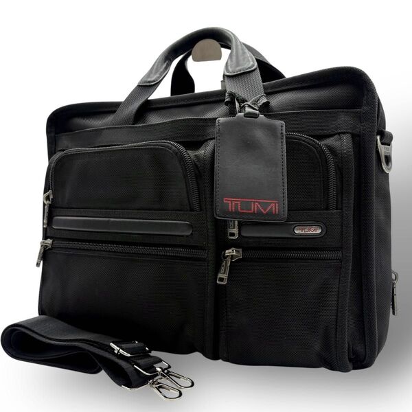 TUMI トゥミ ビジネスバッグ ブリーフケース 2way エクスパンダブル 拡張可能 ブラック 黒 26141D4 メンズ