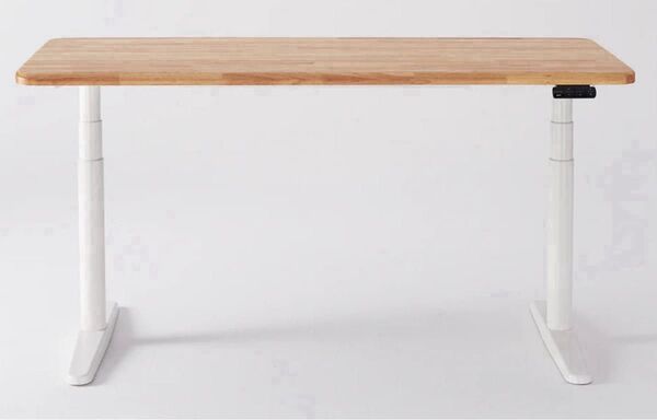 天板新品に交換済み 昇降式 COFO Desk Premium ナチュラル ホワイト 160×70×3