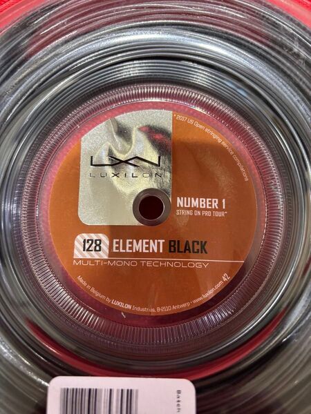 LUXILON ELEMENT BLACK 128 テニスガット200m