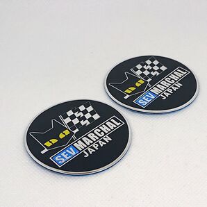 マーシャル 立体 丸型 アルミ エンブレム 2枚セット 55mm