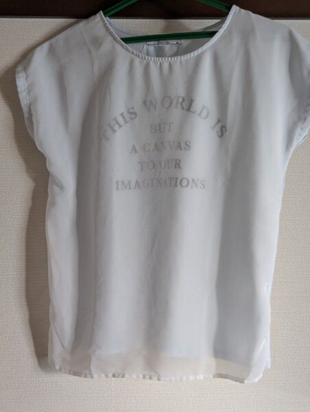 フレンチスリーブTシャツ 水色