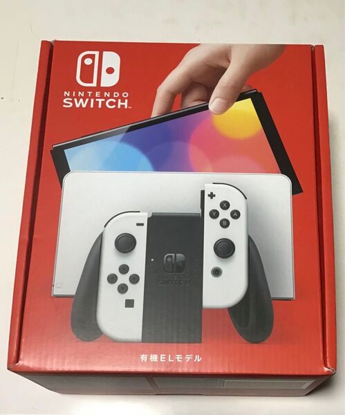 【新品、未使用】Nintendo Switch 本体 任天堂スイッチ 有機ELモデル joy-conホワイト 店舗印あり