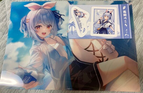 兎田ぺこら ローソン ホロライブ クリアファイル ステッカー