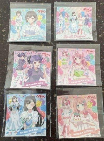 全6種セット BanG Dream!バンドリ!ファミマ ステッカー宇田川あこ上原 ひまり 花園たえ 丸山 彩 高松燈 集合