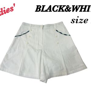 BLACK&WHITE ブラックアンドホワイト パンツ レディース2 キュロット