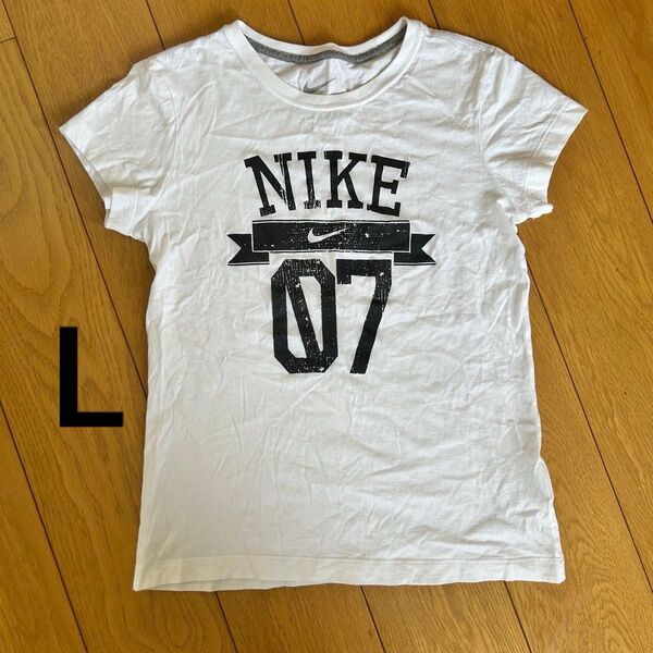 NIKE ナイキ 半袖 Tシャツ レディース L 白