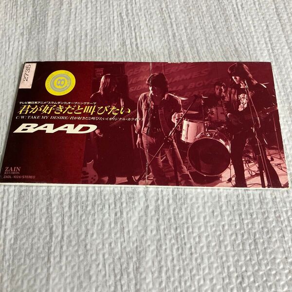 【8cm】 君が好きだと叫びたい/TAKE MY DESIRE/BAAD レンタル落ち スラムダンク
