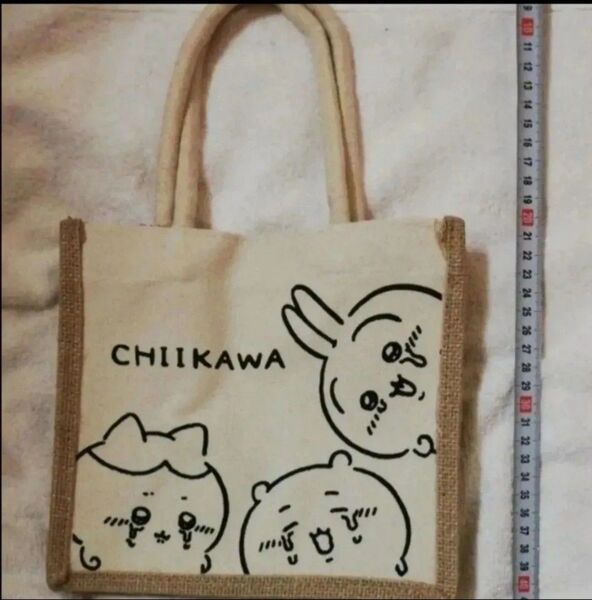 価格の相談は応じません ちいかわ うさぎ ハチワレ はちわれ 白色 台湾限定 麻布手提鞄 エコバッグ トートバック 折り畳み発送